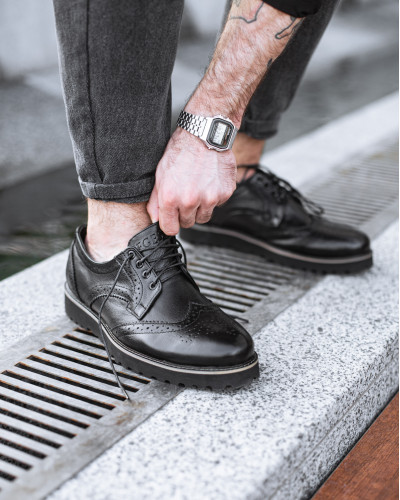 Shoes for man. Brogues ONYX BLACK