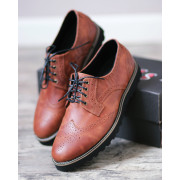 Чоловічі туфлі. Броги ONYX BROWN